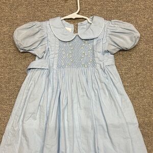 Light Blue Smocked Dress- Strasburg 3